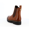 Bottine Marco Tozzi marron en cuir avec doublure - Anjou-chaussures