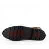 Bottine Marco Tozzi marron en cuir avec doublure - Anjou-chaussures