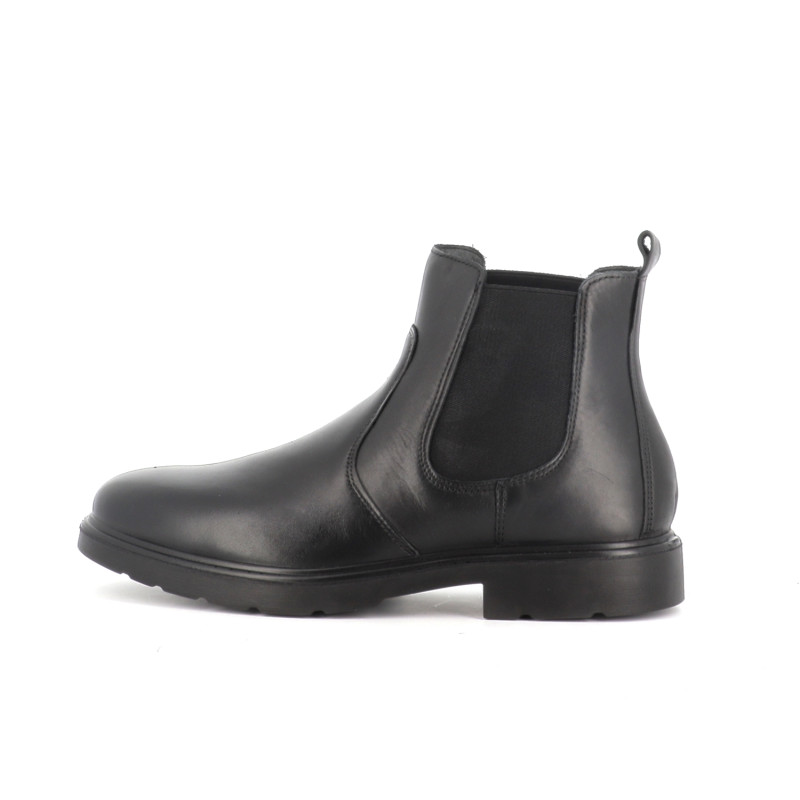 Boots noir en cuir