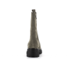 botte verte en cuir