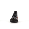 basket montante noire en cuir