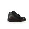 basket montante noire en cuir