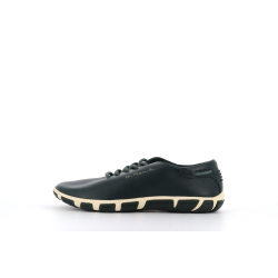 basket verte en cuir