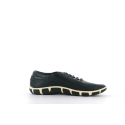 basket verte en cuir
