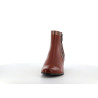 Bottine Regarde le ciel marron en cuir à talon  - Anjou-chaussures