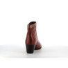 Bottine Regarde le ciel marron en cuir à talon  - Anjou-chaussures