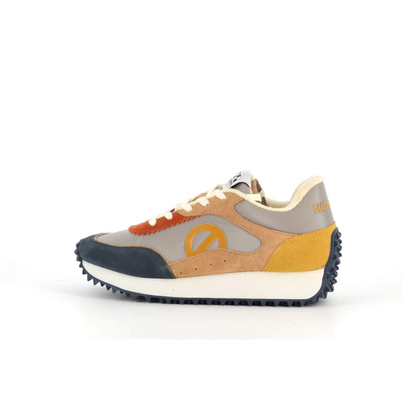 Basket basse No Name bleu-jaune collection automne/hiver - Anjou-chaussures