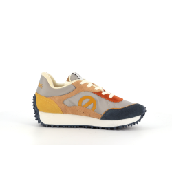 Basket basse No Name bleu-jaune collection automne/hiver - Anjou-chaussures