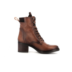Bottes hautes à talon marron en cuir Dorking - Anjou-chaussures