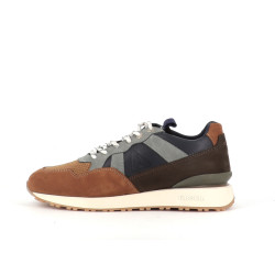 Basket marron en cuir