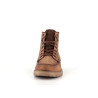 bottine marron en cuir