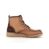 bottine marron en cuir