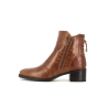 bottine marron en cuir