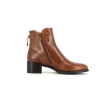 bottine marron en cuir