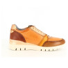 Basket basse Pikolinos beige et marron clair - Anjou-chaussures