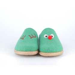 chausson Toni Pons vert en laine