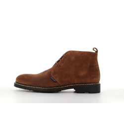 botillon marron en cuir