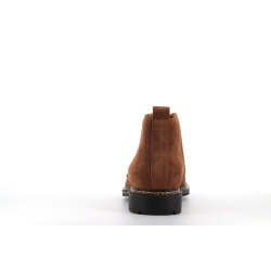 botillon marron en cuir