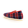 Chausson rouge et bleu en laine