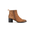 bottine marron en cuir