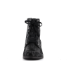 bottine noire en cuir