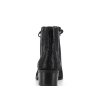 bottine noire en cuir