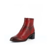 bottine Mam Zelle rouge en cuir camo serpent