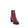 bottine Mam Zelle rouge en cuir camo serpent