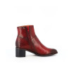 bottine Mam Zelle rouge en cuir camo serpent