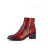 bottine Mam Zelle rouge en cuir camo serpent
