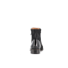 bottine noire en cuir
