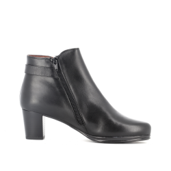 Bottine noir en cuir