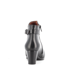 Bottine noir en cuir