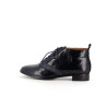 Derby bleu marine et noir en cuir