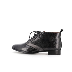 Bottillon Karston noir en cuir collection 2022 - Anjou-chaussures