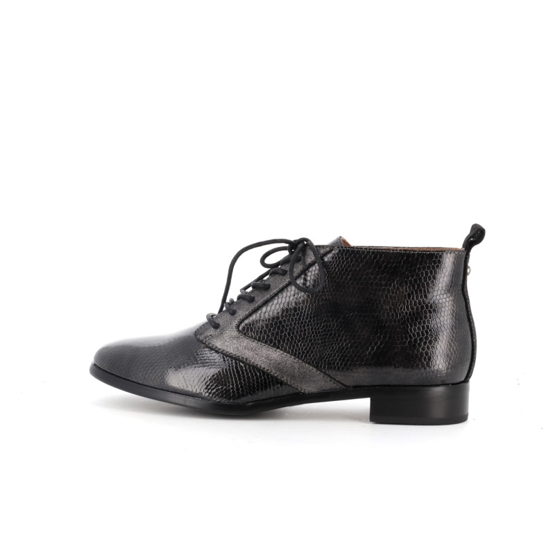 Bottillon Karston noir en cuir collection 2022 - Anjou-chaussures