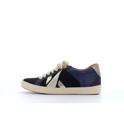 Basket marine en cuir