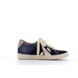 Basket marine en cuir