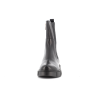 bottine noire en cuir