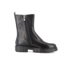 bottine noire en cuir