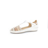 Nu-pieds Pikolinos blanc en cuir