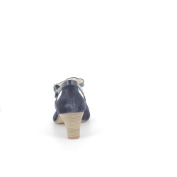 escarpins Geo Reino bleu nuit en cuir