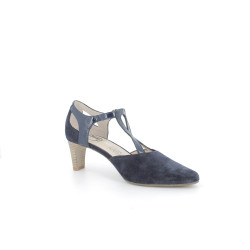 escarpins Geo Reino bleu nuit en cuir