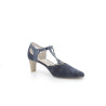 escarpins Geo Reino bleu nuit en cuir