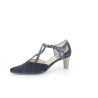 escarpins Geo Reino bleu nuit en cuir