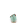 mocassins vert en cuir