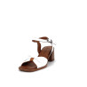 sandales à talon Ottilia blanches en cuir