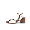 sandales à talon Ottilia blanches en cuir