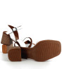 sandales à talon Ottilia blanches en cuir
