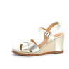 Nu-pieds Fugitive en cuir doré